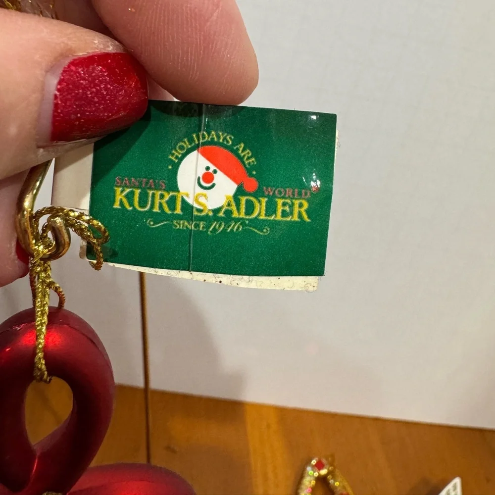 Music themed Christmas ornaments vintage lot